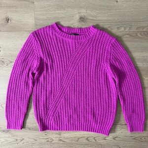 SHEIN Chunky Cable Knit Drop Shoulder Sweater M